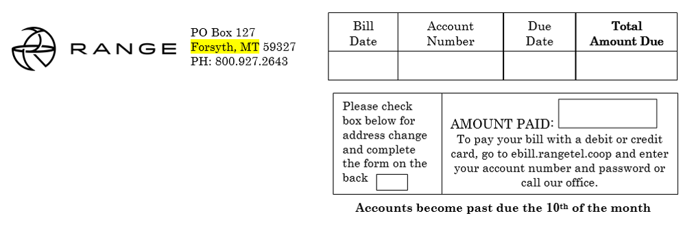 range telephone bill pay